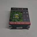 20000mAh Portable Battery Powered Camping Fan - with LED Light, Quiet Battery Operated, Camping Gear for Travel, Tent, Beach, Car or Hurricane Power Outages, Pink