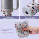 2 x Halloween Boot for Stanley, Silicone Protector Sleeve for Stanley Quencher H2.0 FlowState Tumbler 20oz/20oz/30oz/Stanley Adventure Quencher Tumbler 24oz Cup Accessories (Gray)