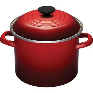 Le Creuset Enamel On Steel Stockpot, 6 qt., Cerise