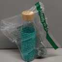 veegoal 18 Oz Borosilicate Glass Water Bottles with Bamboo Lid, BPA-FREE, Non-Slip Silicone Sleeve, and Stainless Steel Leak Proof Lid - Reusable Glass Bottle for Men and Women (Teal)