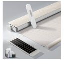 Smart Motorized Blinds with Remote, No Drill Cordless Roller Shades, Equip Solar Panels, 100% Blackout, Compatible with Alexa, Google, Smart Blinds Beige 34 x 72