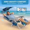ZENPETIO Zero Gravity Backpack Beach Chair with Canopy, Infinite Reclining Beach Chairs for Adults, Portable Foldable Heavy Duty Beach Chair with Headrest for Sand, Pool, Garden