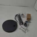 Litake Industrial Floor Lamp- Black, Dimmable Modern Standing Lamp with Clear Glass Shade, Black Tall Lamp with Remote & Foot Control, LED Bright Corner Lamp with 6W Bulb for Living Room Bedroom Office