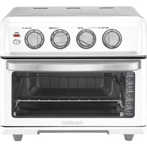 Cuisinart Air Fryer Toaster Oven with Grill, 1800W 8-1 Air Fryer Oven with Bake, Convection Bake, Grill, Broil and Warm Options, Large Capacity, 60-Minute Timer, TOA-70W, White