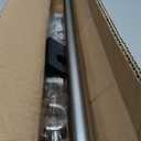 1 1/8 Inch Diameter Curtain Rods 36 to 72 Inches(3-6ft), Telescoping Heavy Duty Large Drapery Rod with Adjustable Aluminum Alloy Bracket, Solid End Caps for Windows Patio Decoration, Brushed Nickel