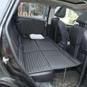 Heart Horse Non-Inflatable Car Mattress - Folding SUV Truck Back Seat Mattress for Travel, Camping and Large Dog Car Seat Cover (with Adjustable Bracket No Storage),Black Gray