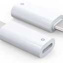 TechMatte USB C Pencil Adapter Designed for Apple Pencil 1st Gen, Only Compatible with iPad 10th /11th A16 2025 Gen,USB-C to Lightning Pencil Charging Adapter,Support Charging & Connection(2Pack)