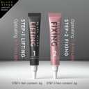 2 x BLACKWINGS 2-in-1 Lash Lift Kit Brow Lamination Kit, High-capacity Lotion Tube Design Eyelash Perm Kit Perm & Setting Lotion for Salon or Home Use