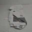 XWZO 100% Blackout Curtains 2 Panels with Tiebacks- Heat and Full Light Blocking Window Treatment with Black Liner for Bedroom/Nursery, Grommet Top, White, W52 x L84 Inches Long, Set of 2