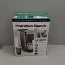 Hamilton Beach FlexBrew Advanced 4-in-1 Single Serve Hot & Iced Coffee Maker with Removable 45 oz. Water Reservoir, Use Pod Packs and Grounds, Fast Brewing, LED Touchscreen, Black (49925)