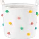 Whitmor Laundry Basket Hamper Large Collapsible Laundry Hamper with Easy Carry HandlesFreestanding Clothes Hampers for Laundry, Bedroom, Dorm, Clothes, Towels, 75L, White, 4 Pack