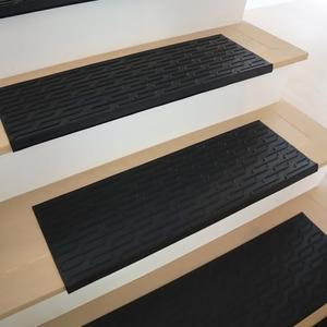 Rubber-Cal Chelsea Rubber Stair Mats - 9.75" x 29.125" - 6 Pack