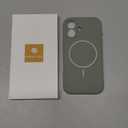 Miracase Magnetic for iPhone 17 Case, Compatible with MagSafe, Integrated Silicone Camera Control Cover, 3.0mm Thicken Shockproof Drop Protection Phone Case for 17,Patina Green