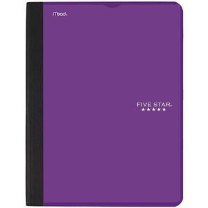Five Star Interactive Notetaking Composition Book, 3 Pack, 1 Subject, College Ruled Paper, 9" x 11", 100 Sheets, Customizable
