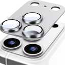 Suoman for iPhone 17 Pro Max Camera Lens Protector, [All-in-one Frosted] [Strong-Adhesion] Metal Frame Tempered Glass Camera Lens Cover-Grey