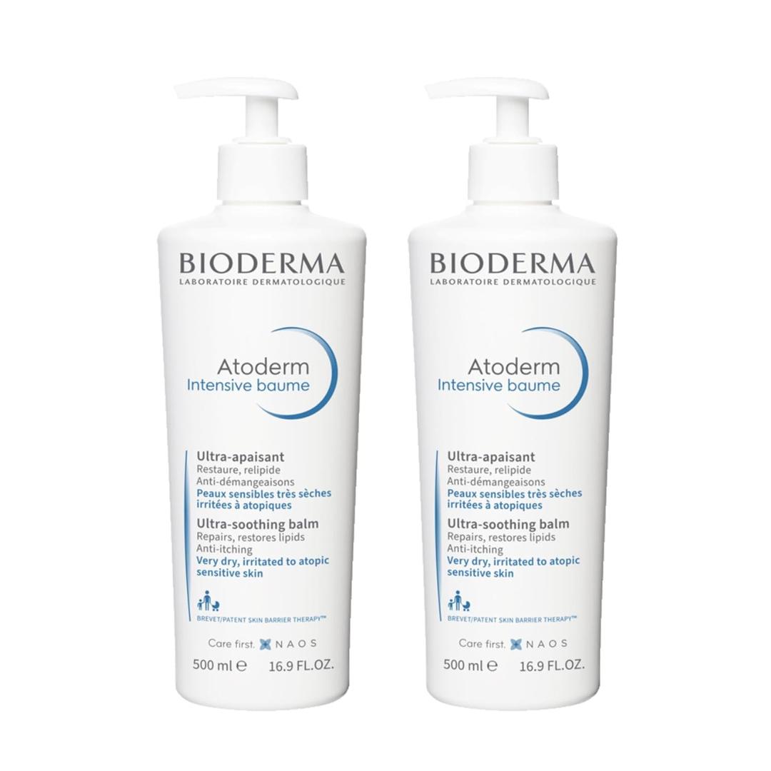 Bioderma Atoderm Intensive Balm, Hydrating Balm for Dry to Atopic Sensitive Skin, Face & Body Moisturizer with Ultra Soothing Anti-Itching Formula, Fragrance-Free, Non-Greasy & Non-Sticky for Family