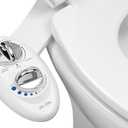 LUXE Bidet NEO 185 - Dual Nozzle, Self-Cleaning, Non-Electric Bidet Attachment for Toilet Seat, Adjustable Water Pressure, Rear & Feminine Wash (White)