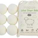 Hapize Wool Dryer Ball 6pk White, Set of 2