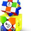 355S Magnetic 3x3 Speed Cube, 48 Magnets Classic Magic Cube Original Stickerless Fast Smooth Great Corner-Cutting Solving Puzzle Game Brain Toy for Kids and Adult