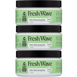 Fresh Wave Odor Removing Gel, 7 oz., Pack of 3 - Odor Absorbers for Home, Safer Odor Relief, Natural Plant-Based Odor Eliminator, Every 7 oz. lasts 15-30 Days, For Cooking, Trash & Pets