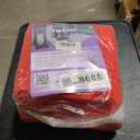 LuxUrux Red Bathroom Rugs Set-Extra-Soft Plush Bath mat Shower Bathroom Rugs, 1'' Chenille Microfiber Material, Super Absorbent (Rectangular Set, Red)