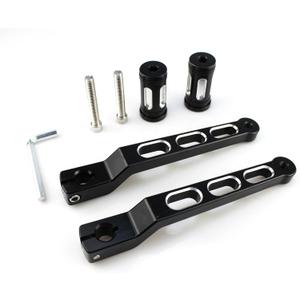 Motorcycle Heel Toe Gear Shift Lever + Shift Peg Replacement for Harley FL Softail, for Touring Electra Glide Road King Road Glide FLHX Street Glide Tri Glide Trikes Shifter Levers(Black)