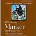 Strathmore Marker Paper Pad 6"X8"-50lb Smooth 24 Sheets -62497600 (24 Count (Pack of 1))