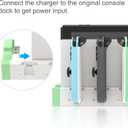 2 x Switch Charger Dock for Nintendo Switch/OLED, Charging Dock for Joy-Con Controller, with LED Indicator, Charge up to 4 Joycon Controllers - DS Game Boy Advance Consoles