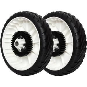 115-4695 Lawn Mower Rear Wheels Replaces Toro 115-4695 138-3216 - Drive Wheel Plastic Gear Assebmly 8" Compatible with 20332 20333 20334 22" Recycler Push Lawn Mower - 2 Pack