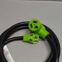 3 Prong Dryer Extension Cord 15 FT, NEMA 10-30P to NEMA 10-30R, STW, 10AWG, Heavy Duty Cord, for Dryer Power Extension and Level 2 EV Charging, 30Amp, 250V, 10-AWG Gauge, ETL Listed