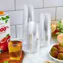 JollyPack 300 Pack Clear Plastic Cups 10 OZ Disposable Heavy-duty Hard Drinking Cups for Christmas, Wedding, Home, Dinner and other Events
