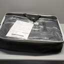 Coverado Front Seat Covers, 2 Pieces Universal Seat Covers for Cars, Breathable Fabric & Leather Car Seat Protectors, Car Seat Cushions Auto Accessories Fit for Most Sedans SUV Truck, Black