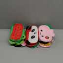 13 Pcs Cute Cartoon Pencil Cases Bulk Zipper Animal and Fruit Plush Pencil Pouch Boxes Japanses Kawaii Stationery Bag, Back to School First Day of School Supplies