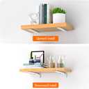 VANCASTLE Shelf Bracket, Floating Shelf Bracket 8 Inch , 6 Pack Heavy Duty Shelf Brackets, Metal Wall Shelf Brackets with 1/5 Inch Thick and Holds 160+lb, Brackets for Wood Shelves, White