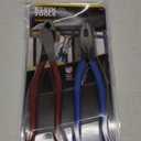Klein Tools 94508 Pliers Set, Made in USA, Ironworker's Diagonal Cutting Pliers and Heavy Duty Side Cutters, Tie Wire Cutter for Rebar Work, 2-Piece Kit