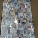 Large Abstract Canvas Wall Art for Living Room Wall Decor Geometric Patterns Canvas Prints Artwork Brown Grey Indigo Rectangle Canvas Pictures Home Office Wall Decorations Ready to Hang 20" X 40"