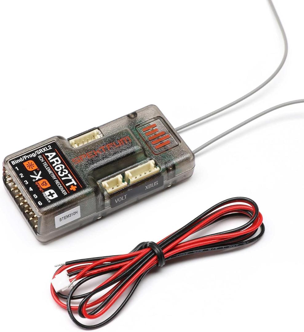 Spektrum AR637T+ 6 Channel AS3X+ & Safe Telemetry Receiver SPM-1032