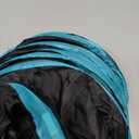 EGETOTA Cat Tunnel for Indoor Cats Large, with Play Ball S-Shape 5 Way Collapsible Interactive Peek Hole Pet Tube Toys, Puppy, Kitty, Kitten, Rabbit (Blue & Black)