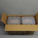 [8-Pack,30 oz] Glass Meal Prep Containers, Glass Food Storage Containers, Air tight lunch Containers with Lids, Microwave, Oven, Freezer and Dishwasher (Gray)