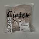 QINSEN Women's Long Sleeve V Neck T Shirts Double Lined Crop Top Seamed Cup Going Out Tops (Medium)