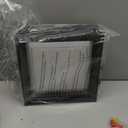 CHENS01 Square Flush Mount Outdoor LED Ceiling Light Fixture, 120V 24W 3000K 9 inch Medium Overhead Porch & Patio Lights Ceiling Mounted, Waterproof Suitable for Wet Areas, Black