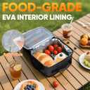 2 x BALEINE Insulated Lunch Bag for Men Women, Leakproof Cooler Bag with Adjustable Shoulder Strap for Work Picnic, Lunch Box for Women Men (Small, Black)