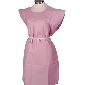 Avalon Premium Gowns, Mauve (Pack of 50) ― Tissue/Poly/Tissue ― Open-Back, Waist-Tie, Short-Sleeve Medical Gowns ― Disposable Exam Gowns ― Standard Size 30” x 42” ― Latex-Free Medical Supplies (805)
