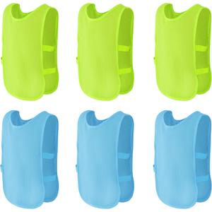 baotongle 6 Pack Pennies Scrimmage Training Vest for Soccer Scrimmage Vest Practice Jersey for Adult Youth