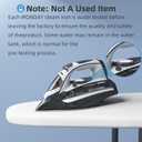IRONDAY Steam Iron for Clothes 20s Fast Heat-up,1700W Iron with 14.07oz Large Water Tank,Non-Stick Ceramic Soleplate, Anti-Drip, Auto-Off, Burst Steam, Self-Cleaning, Ironing Clothes for Home, Grey