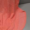 Rib Knit Shadow Stripe Fixed Cuff T-Shirt Dress - Rust, Medium