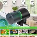 Automatic Fish Feeder - Rechargeable Timer Fish Feeder with USB Charger Cable, Fish Food Dispenser for Aquarium or Fish Tank