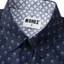 Men's Short Sleeve Button Down Shirts Business Untucked Dress Shirts for Summer with Pocket (XXL)
