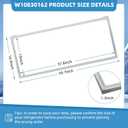 2 Pack W10830162 Refrigerator Door Seal, French Refrigerator Door Gasket Compatible with Whirlpool, Kenmore, Fit Model WRF535SMBW00, KBFS20EVMS13, IX6HHEXDSM00, Replaces 12723206AP etc, 39.7 x 16.9"