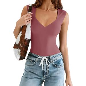 Avidlove Body Suits for Womens Sexy Bodysuit Tank Top Thong Body Suit Seamless Double Lined Going Out Tops